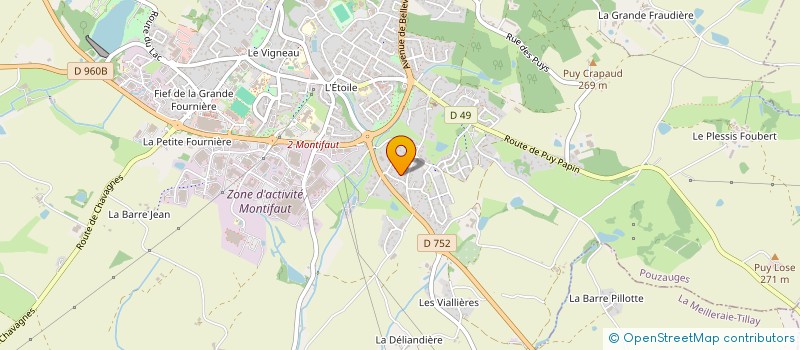 localisation de l'entreprise MADAME ANNIE RAVELEAU à SEVREMONT