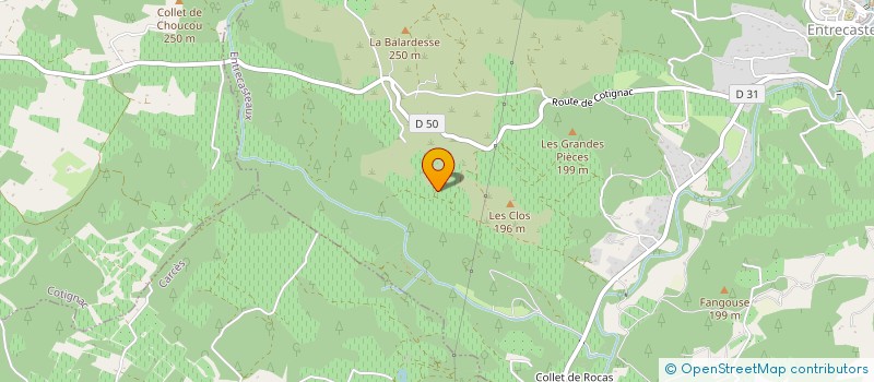 localisation de l'entreprise MADAME ANNIE RIBERO  ENTRECASTEAUX