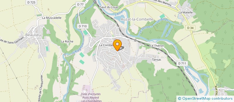 localisation de l'entreprise MADAME ANNIE RICORDEL  AUZAT-LA-COMBELLE