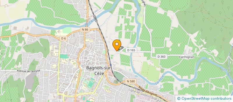 localisation de l'entreprise MADAME ANNIE RIDEL  BAGNOLS-SUR-CEZE