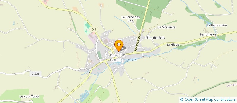 localisation de l'entreprise MADAME ANNIE RIGNAULT à LA BAZOCHE-GOUET