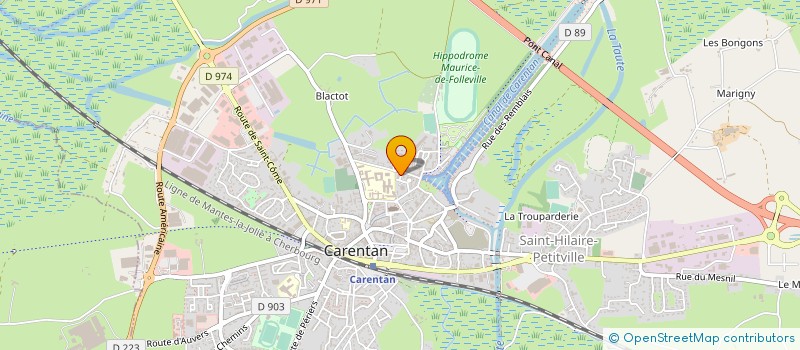 localisation de l'entreprise MADAME ANNIE ROBERGE  CARENTAN-LES-MARAIS