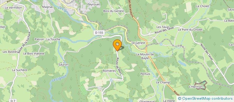 localisation de l'entreprise MADAME ANNIE ROBERT  LE CHAMBON-SUR-LIGNON