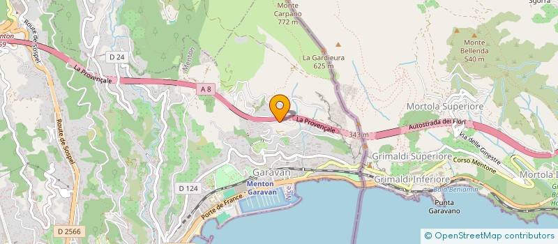 localisation de l'entreprise MADAME ANNIE ROBERTO à MENTON