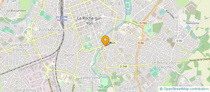 localisation de l'entreprise MADAME ANNIE ROCHE à LA ROCHE-SUR-YON