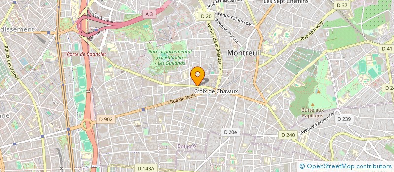 localisation de l'entreprise MADAME ANNIE ROCHER à MONTREUIL