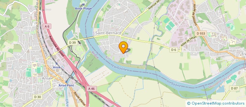 localisation de l'entreprise MADAME ANNIE ROMAGNAN  SAINT-BERNARD