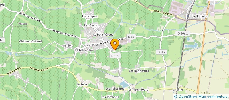 localisation de l'entreprise MADAME ANNIE-ROSE HUBERT  LANCIE