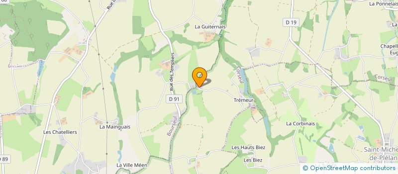 localisation de l'entreprise MADAME ANNIE-ROSE MARGUIER  CORSEUL