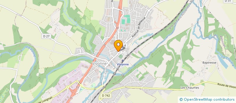 localisation de l'entreprise MADAME ANNIE ROUSSEAU  VIVONNE