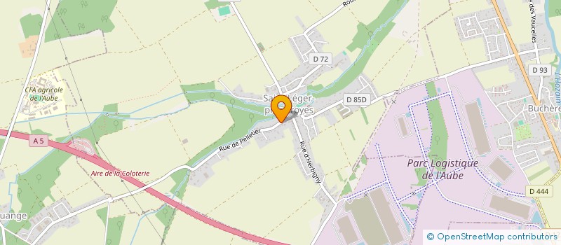 localisation de l'entreprise MADAME ANNIE ROUYER  SAINT-LEGER-PRES-TROYES