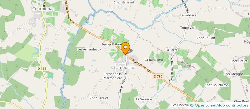 localisation de l'entreprise MADAME ANNIE ROUZEAU  CHAMOUILLAC