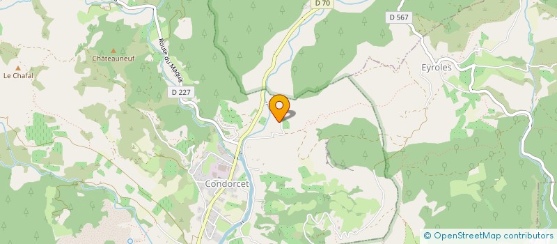 localisation de l'entreprise MADAME ANNIE RUIZ  CONDORCET