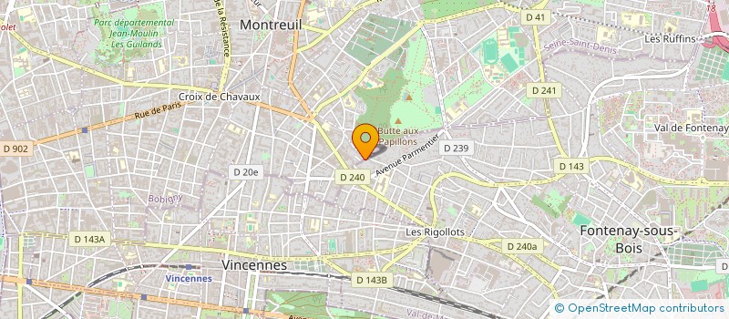 localisation de l'entreprise MADAME ANNIE SABAS à MONTREUIL