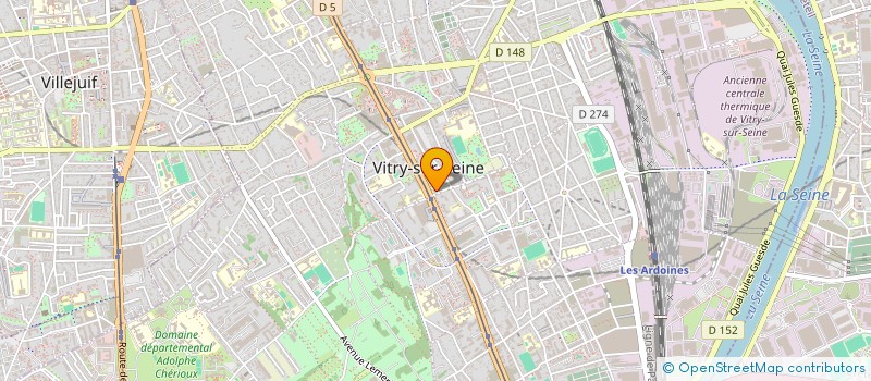 localisation de l'entreprise MADAME ANNIE SANTER  VITRY-SUR-SEINE