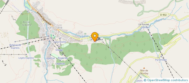 localisation de l'entreprise MADAME ANNIE SEGUIN  VAL-D ISERE