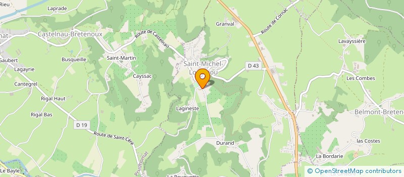 localisation de l'entreprise MADAME ANNIE SELLIER  SAINT-MICHEL-LOUBEJOU