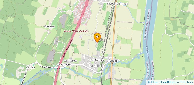 localisation de l'entreprise MADAME ANNIE SERBY  LA SALLE