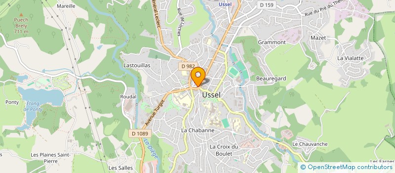 localisation de l'entreprise MADAME ANNIE SERRE à USSEL