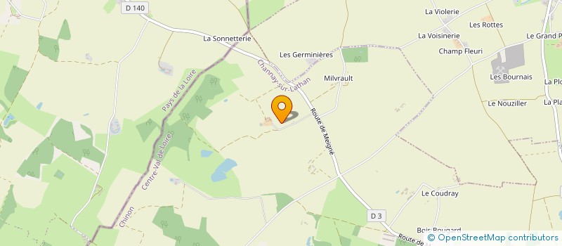 localisation de l'entreprise MADAME ANNIE SIMON  CHANNAY SUR LATHAN