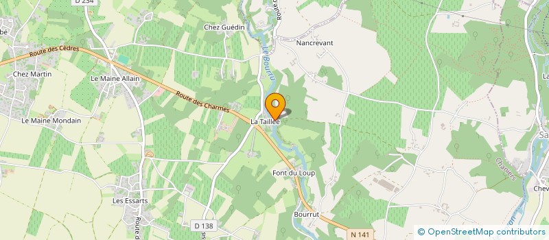 localisation de l'entreprise MADAME ANNIE SIMONNET  CHANIERS