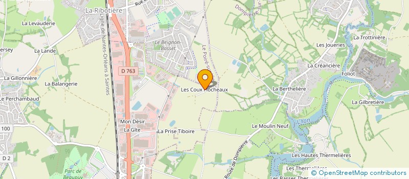 localisation de l'entreprise MADAME ANNIE SORIN  MOUILLERON-LE-CAPTIF