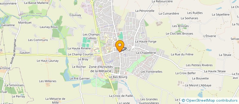 localisation de l'entreprise MADAME ANNIE SOUFFLET  LA MEZIERE