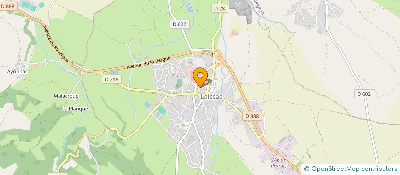 localisation de l'entreprise MADAME ANNIE SOULIE  LAISSAC-SEVERAC L'EGLISE