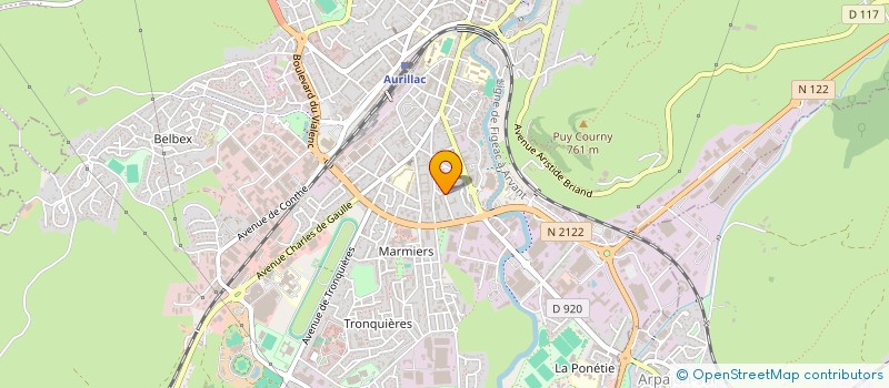 localisation de l'entreprise MADAME ANNIE SOULIE à AURILLAC