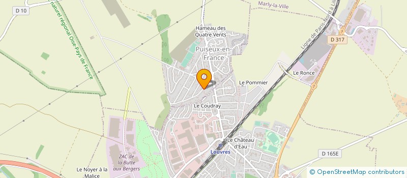 localisation de l'entreprise MADAME ANNIE SOULIER  PUISEUX-EN-FRANCE