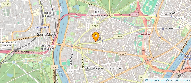 localisation de l'entreprise MADAME ANNIE STINTZI à BOULOGNE-BILLANCOURT