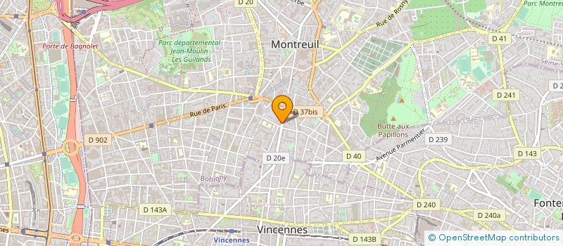 localisation de l'entreprise MADAME ANNIE TAULEIGNE à MONTREUIL