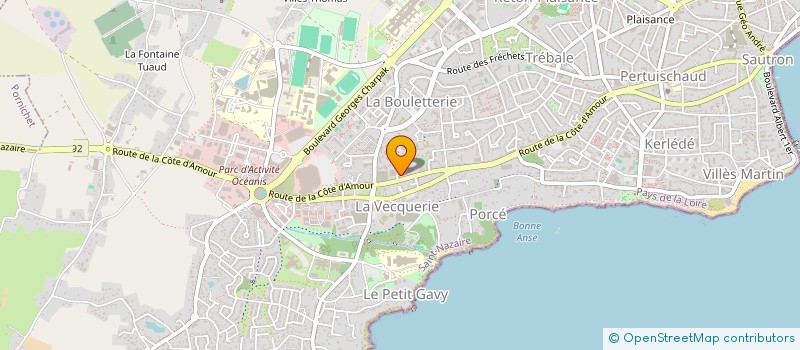 localisation de l'entreprise MADAME ANNIE TEKAM NNANGA  SAINT-NAZAIRE