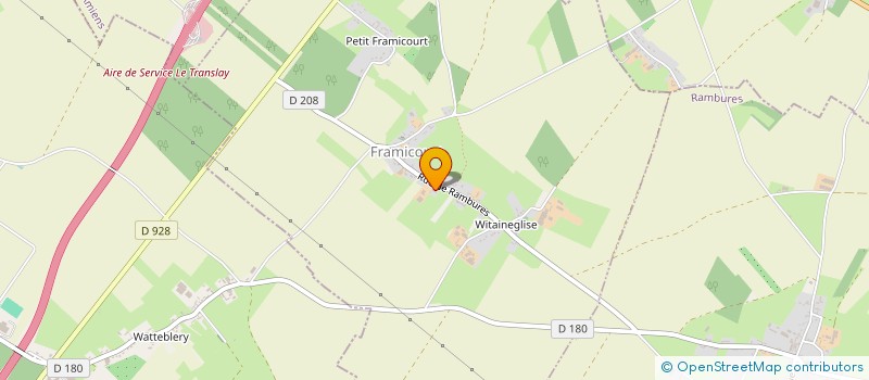 localisation de l'entreprise MADAME ANNIE TELLIER  FRAMICOURT