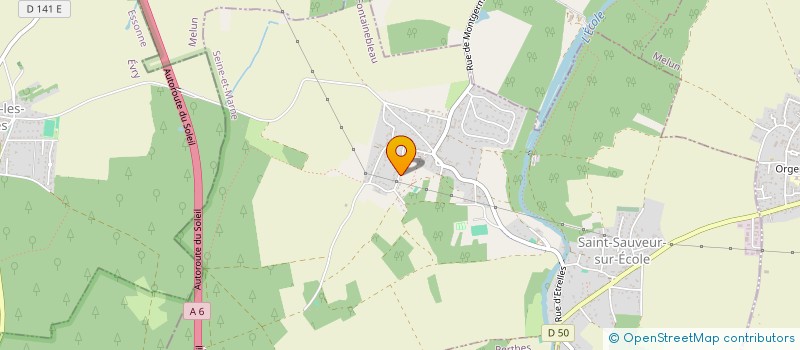 localisation de l'entreprise MADAME ANNIE THEBAULT  SAINT-SAUVEUR-SUR-ECOLE