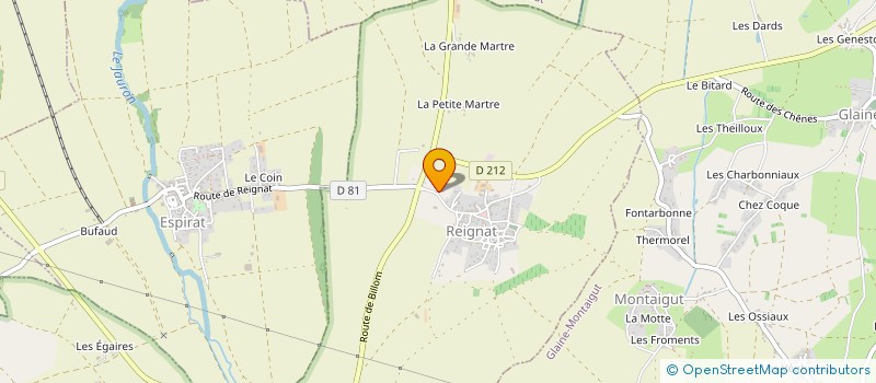 localisation de l'entreprise MADAME ANNIE THIAILLIER  REIGNAT