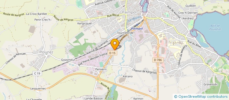 localisation de l'entreprise MADAME ANNIE THOMAS  PAIMPOL