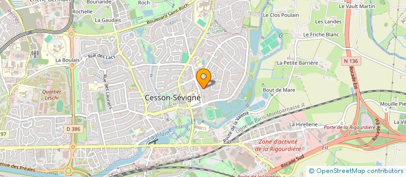 localisation de l'entreprise MADAME ANNIE THOMAS  CESSON-SEVIGNE