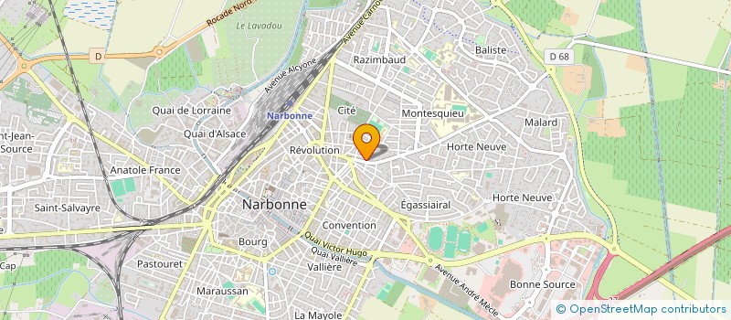 localisation de l'entreprise MADAME ANNIE THOMAS-TROPHIME  NARBONNE