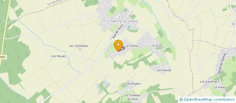 localisation de l'entreprise MADAME ANNIE THOREL à MERRY-LA-VALLEE