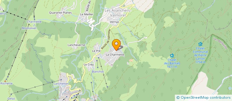 localisation de l'entreprise MADAME ANNIE TOURNIAIRE  LES AVANCHERS-VALMOREL