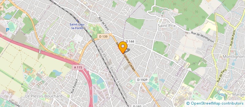 localisation de l'entreprise MADAME ANNIE TRINCHEAU  SAINT-LEU-LA-FORET