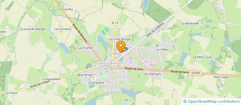 localisation de l'entreprise MADAME ANNIE TRUCHOT à SAINT-GERMAIN-DU-BOIS