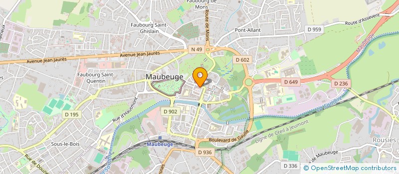 localisation de l'entreprise MADAME ANNIE VALAT à MAUBEUGE