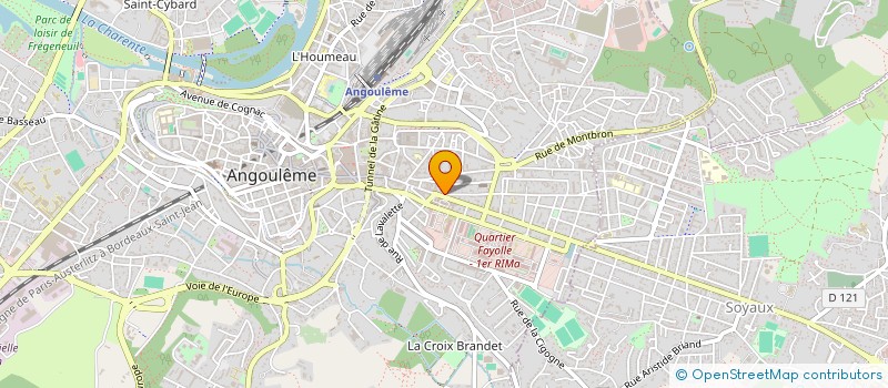 localisation de l'entreprise MADAME ANNIE VALEGEAS à ANGOULEME