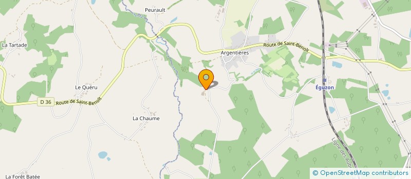 localisation de l'entreprise MADAME ANNIE VALLAUD à EGUZON-CHANTOME