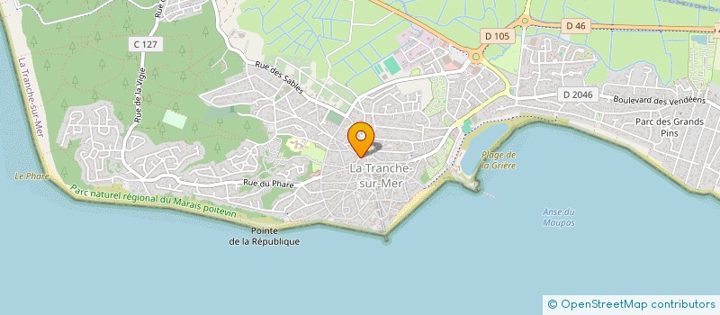 localisation de l'entreprise MADAME ANNIE VALLEE à LA TRANCHE-SUR-MER