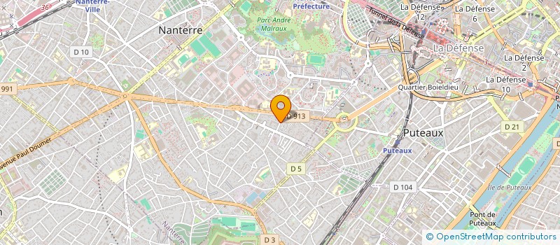 localisation de l'entreprise MADAME ANNIE VAN WITTENBERGHE à NANTERRE