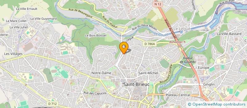 localisation de l'entreprise MADAME ANNIE VEILLON à SAINT-BRIEUC
