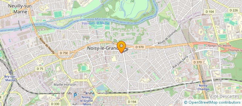 localisation de l'entreprise MADAME ANNIE VENE  NOISY-LE-GRAND